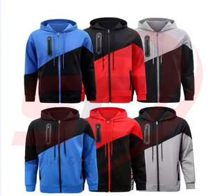 Nouveaux survêtements de jogging en polyester de qualité supérieure pour hommes, coupe slim, doublure polaire, couleur unie, collection hiver 2023, personnalisables avec logo, vente en gros - Product Image 5