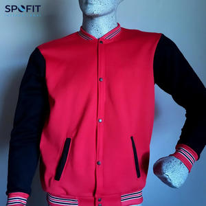 แจ็คเก็ตวาร์ซิตี้ผ้าวูลแขนยาวแฟชั่นสำหรับผู้ชาย ทรงสแตนด์ คอปกผ้าแคนวาส สไตล์ลำลองสำหรับฤดูหนาว สตรีทแวร์ ระบายอากาศได้ดี MOQ ต่ำ ขายดี - Product Image 1