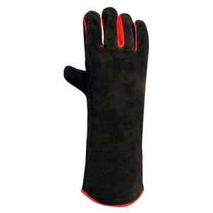 Nouveaux gants de soudage en cuir Slim Fit double paume Élégant avec coutures décoratives Détails élégants Gants en cuir pour hommes - Product Image 4
