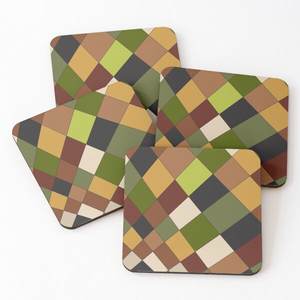 Bes Selling Wood Coaters Printed Tea <b>Cup</b> Drinking Serving Coasters 4 Pieces Set Home and Kitchen Hot Selling Coasters - Product Image 5