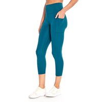 Leggings Deportivos Ecológicos para Mujer, Tela Inteligente con Elasticidad en 4 Direcciones, Secado Rápido, Compresión Sólida, 3/4