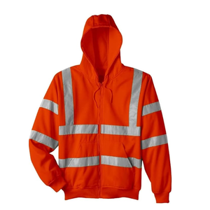 Sudaderas con capucha de trabajo de seguridad de gran tamaño para hombre, ropa de calle con estampado de letras y parche a prueba de agua con logotipo personalizable - Product Image 1