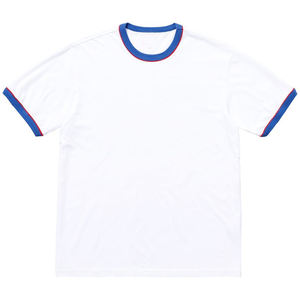 Ringer T Shirts T-shirt en coton pour hommes T-shirts à manches courtes et col rond Casual Solid Basic Tops Ringer T Shirts - Product Image 4