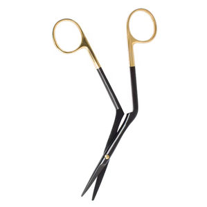 กรรไกรตัดจมูกด้ามจับสีทองคมเครื่องมือผ่าตัดพลาสติกทำจากสเตนเลสสตีล - Product Image 4