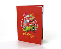 Tarjetas de Año Nuevo Lunar emergentes y tarjetas de felicitación 3D del zodiaco Invitación de diseño personalizado con logotipo del proveedor de Vietnam
