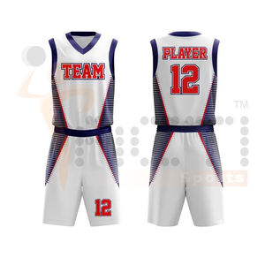 Ensemble de basket-ball imprimé par sublimation de haute qualité Uniformes de basket-ball personnalisés pour hommes de haute qualité - Product Image 4