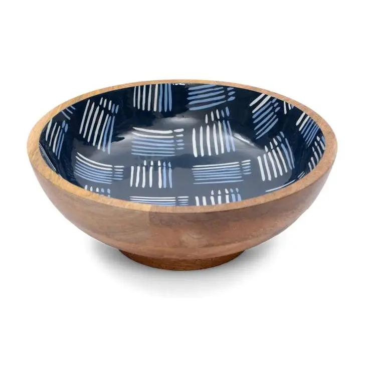 Customizable Big Handmade Wooden Bamboo Salad Bowl Set Food Eco Friendly Bamboo Bowls Traditional Bowl Wood