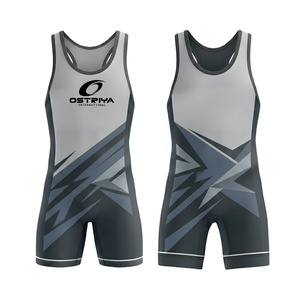 High Quality Customized Men's Wrestling <b>Singlets</b> Professional <b>Weightlifting</b> <b>Singlets</b> Factory Wholesale for Sports Entertainment - Product Image 1