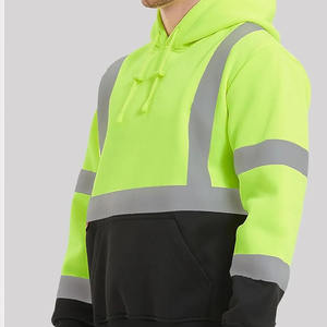 Ventes chaudes Vêtements de travail de sécurité Sweat-shirt à capuche de sécurité réfléchissant à haute visibilité pour hommes Vêtements de travail de sécurité plus chauds Uniforme de travail Veste - Product Image 6