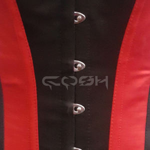 Corsé de satén de dos tonos con varillas de acero para mujer, estilo sexy y que realza el busto. - Product Image 6