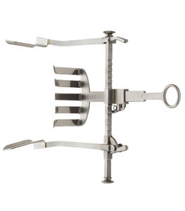 Retractor Manual Naunton Morgan, instrumento quirúrgico de acero inoxidable alemán certificado ISO CE con hoja central, cuchillas laterales fijas - Product Image 5