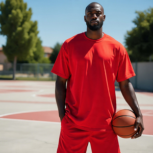 T-shirt à manches courtes pour hommes, coupe décontractée, séchage rapide, col en V, été, jogging, vêtements de fitness, t-shirt pour hommes - Product Image 5