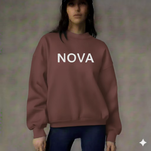 Sudadera Holgada con Cuello Alto para Mujer, con Decoración de Lentejuelas, Sensación Suave, Ajuste Relajado, Moda Urbana de Invierno - Product Image 1