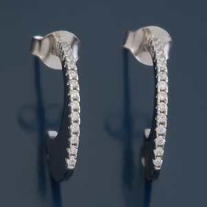 Boucles d'oreilles en cristal d'argent 92,5 176536 - Product Image 1