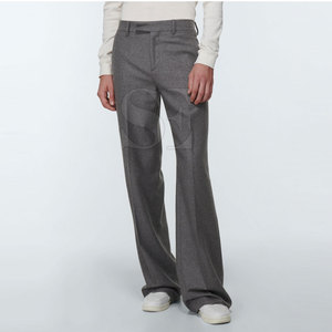 Jeans pour hommes, pantalons vintage décontractés, noir et gris, jeans stretch délavés, jeans évasés grande taille personnalisés pour hommes - Product Image 2