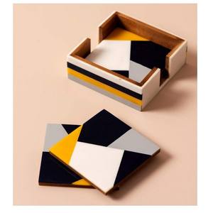 Sous-verre de luxe en bois et résine de meilleure qualité avec support Sous-verre en résine alimentaire pour la maison, la salle à manger et le service - Product Image 6