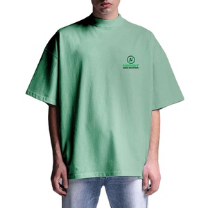 เสื้อยืดโอเวอร์ไซส์ผ้าฝ้ายคุณภาพสูง ดีไซน์ทันสมัย พิมพ์ลายกราฟิกตามสั่ง สำหรับผู้ชาย ทรงบ็อกซี่ สไตล์วินเทจ เนื้อผ้าหนา - Product Image 1