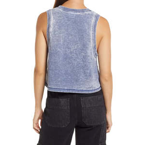 Camiseta sin mangas atlética para mujer, tela ligera transpirable, perfecta para entrenamiento físico y ropa informal diaria - Product Image 4