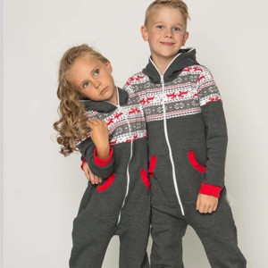 Combinaison pour enfants de haute qualité, nouvelle arrivée 2024, durable, fermeture éclair en polaire - Douce et chaude - Idéale pour l'hiver et le confort au coucher - Product Image 4