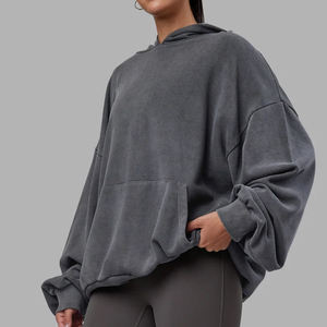 Sudadera con Capucha para Mujer, Estilo Holgado, Mangas Largas, Interior de Felpa Suave para Mayor Calidez y Comodidad, Estilo Pullover, Corte Relajado - Product Image 2