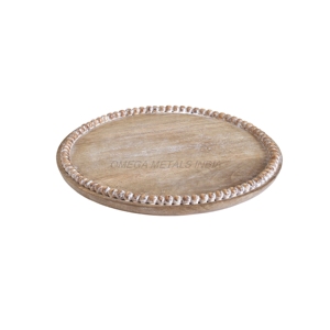 Juego de bandejas de madera de tendencia superior en color blanco rústico con forma cuadrada y diseño encantador perfecto para decoración del hogar y necesidad de exhibición - Product Image 6