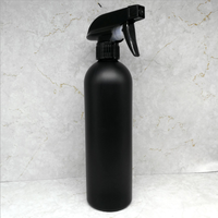 Vaporisateur à gâchette en plastique PET blanc personnalisé de 500ml 17oz noir mat vide désinfectant pour les mains pour savon liquide brume fine