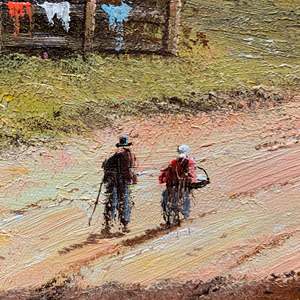 Dipinti ad Olio Astratti Moderni 20x24 Pollici, 100% Dipinti a Mano, Paesaggio Classico con Alberi su Tela per Decorazione Soggiorno - Product Image 6