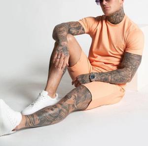 Conjunto de pantalones cortos informales para hombre, novedad de verano al por mayor, camiseta de manga corta, pantalones cortos, conjunto de chándal liso, marca para hombre - Product Image 3