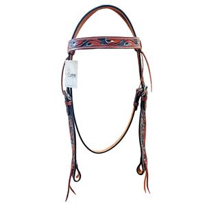 Produits de cheval en cuir de logo personnalisé de haute qualité Headstall Western Horse Bridle Carving Culotte Halter pour l'équitation - Product Image 1