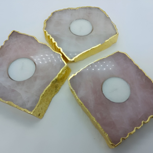 Elegant Modern Home Decor Tea Light Holders Handmade Agate <b>Candle</b> Jars for <b>Wedding</b> Valentine's Day Parties for Bulk Events - Product Image 5