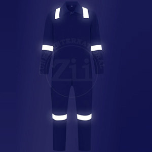 Combinaison de sécurité haute visibilité réfléchissante, respirante, légère, confortable, imperméable, conforme à la norme ANSI Classe 1, avec logo - Product Image 2