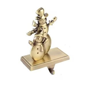 Creative Design Metal <b>Stocking</b> <b>Holder</b> for Christmas Unique Shape Iron Hook for Hanging Festive Accessories - Product Image 5