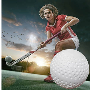 Ballons de hockey sur gazon en PVC à fossettes, vente en gros directe usine, qualité supérieure, rotation optimale, personnalisables, fabrication OEM ODM - Product Image 4