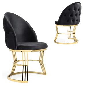 <span class=keywords><strong>Chaise</strong></span> de Restaurant en acier inoxydable doré de haute qualité, <span class=keywords><strong>chaise</strong></span> de salle à manger de luxe en velours pour hôtel Restaurant maison - Product Image 4