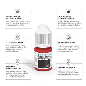 Pigment PMU professionnel NUOJO OEM, nouvelle version améliorée pour les sourcils et les lèvres, rétention longue durée, haute pénétration, encre permanente - Product Image 3