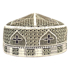 Sombreros musulmanes Gorras turcas Algodón Bordado Imprimir Oraciones Sombrero Topi Taqiyah Taqi Namaz Caballeros Islámico Arabia Saudita Árabe Islámico Musulmán Sombrero - Product Image 1