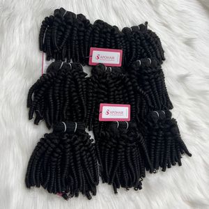 Tissage en lot naturel crépu bouclé # 1B, couleur naturelle, Extensions de cheveux pour femmes noires - Product Image 5