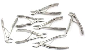 Juego de Instrumentos dentales de pinzas de extracción Pedo/Child, 7 piezas, pinzas de extracción de acero inoxidable de grado alemán instrumento dental - Product Image 2