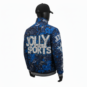 Veste Softshell Haute Qualité 320GSM pour Hommes Tissu Extensible Coupe-Vent Bleu Panneau Multicolore Logo Personnalisé Veste Softshell pour homme - Product Image 5