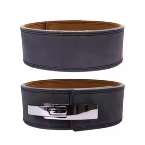 High Quality Custom Gym Fitness Workout <b>Waist</b> Lifting Lever Belt Quality Weightlifting Powerlifting Belt Secure Leather Buckle - Product Image 3