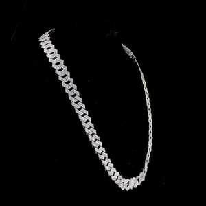 Chaîne à maillons cubains Moissanite 14mm Cadeau d'anniversaire et de fête pour homme Style Hip Hop glacé plaqué rhodium en argent sterling 925 - Product Image 3