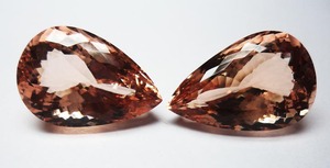 Piedras Preciosas PDM, Morganita Facetada en Forma de Pera, Calidad de Exportación, Corte a Mano, Gema Preciosa Suelta con Propiedades Curativas para Joyería - Product Image 2