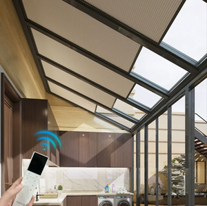 <span class=keywords><strong>Tende</strong></span> <span class=keywords><strong>a</strong></span> Nido d'Ape Motorizzate Retrattili con Telecomando, Alimentate <span class=keywords><strong>a</strong></span> Energia Solare, di Grandi Dimensioni per Coperture di Tetti e Lanterne - Product Image 5