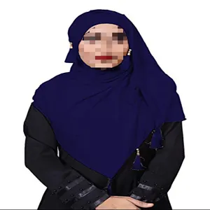 Velo de burka con diseño de niqab, hijab musulmán, abaya islámico, estilo único, origen en la India, COD, venta al por mayor de fábrica - Product Image 1