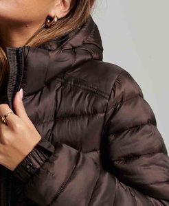 Women's Two-Sided <b>Jacket</b> Hard Shell <b>with</b> Waterproof Windproof <b>Fleece</b> <b>Lining</b> Lightweight Zipper Heated Soft Women Puffer <b>Jacket</b> - Product Image 4