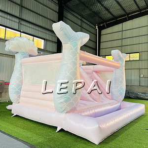 Vente flash Château gonflable sirène pour locations de fêtes Château gonflable <span class=keywords><strong>pas</strong></span> <span class=keywords><strong>cher</strong></span> populaire Hupfburg pour les fêtes d'enfants - Product Image 2