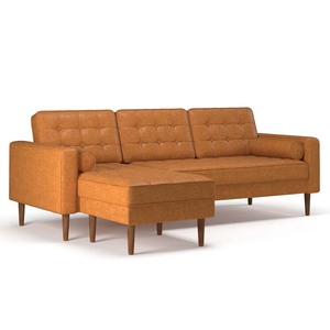 Sofá seccional convertible Gc Tufted Set 220x82cm Bc Simili Sang Trng Ph Hp V Thoi para salas de estar Tch Hp Chc Nng - Product Image 1