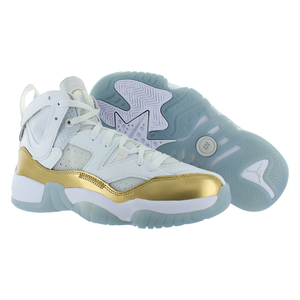 Nike Jumpman รองเท้าผู้หญิงสองสี: สีขาว/สีดำ/โลหะทอง100% แท้ - Product Image 5