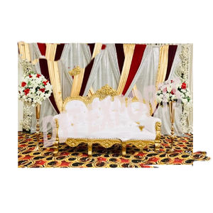 Causeuse de scène de fête de mariage Bollywood élégant nouveau design canapé de mariage de Style français causeuse de cérémonie de bracelet de mariage indien - Product Image 3