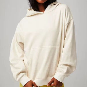 Sweat-shirts de sport surdimensionnés à épaules tombantes personnalisés, pulls à capuche pour femmes, fabricant sur ZOHAN CREATIONS - Product Image 4